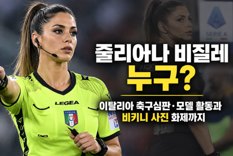 줄리아나 비질레 누구? 이탈리아 축구심판·모델 활동과 비키니 사진 화제까지