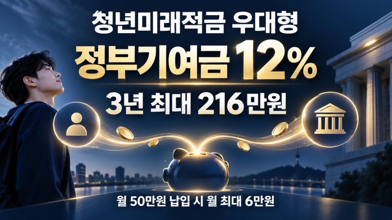 청년미래적금 우대형 조건, 정부기여금 12%와 중소기업 기준 정리