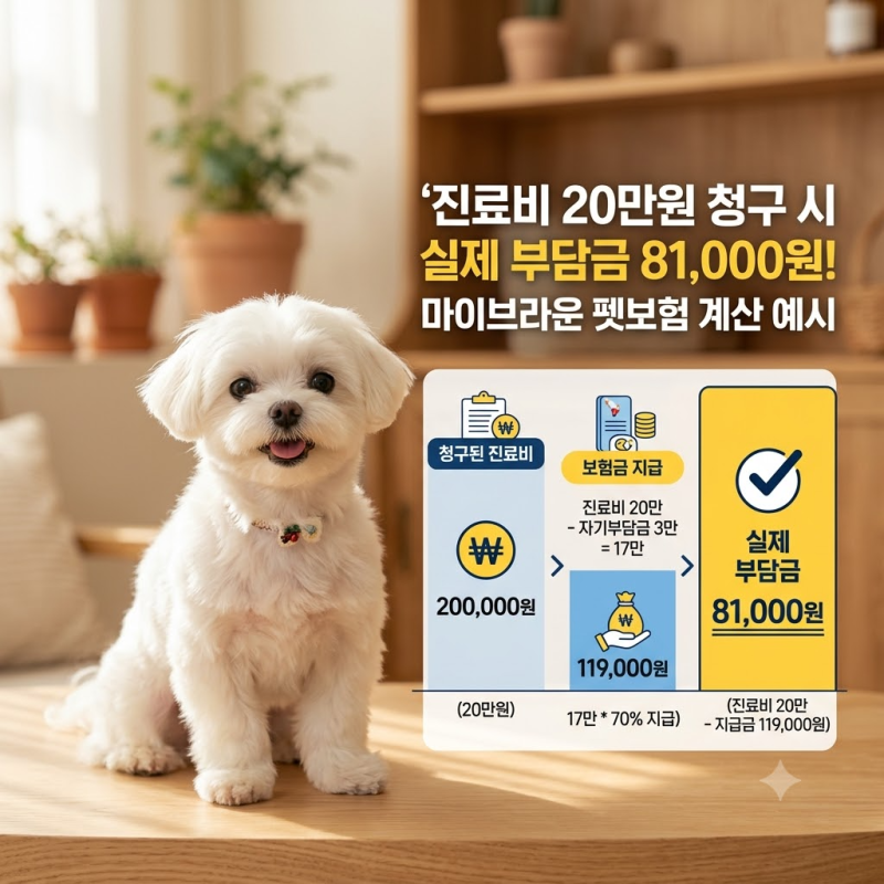 마이브라운 펫보험의 특별한 라이브 청구와, 3가지 플랜, 타사 보장 내용 비교에 관한 총정리