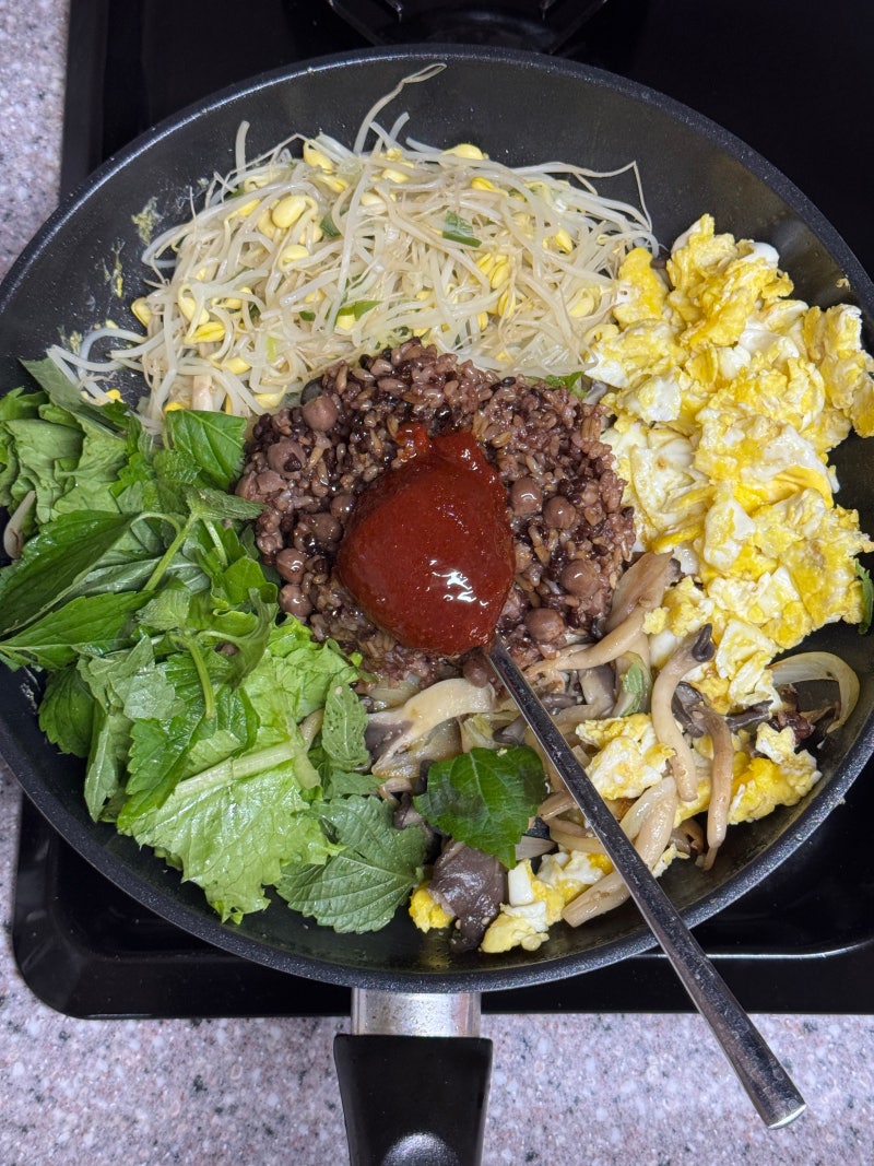 들기름 많이 넣으면 설사할까? 건강한 비빔밥 먹고 탈 난 | 40대 다이어트 9일차
