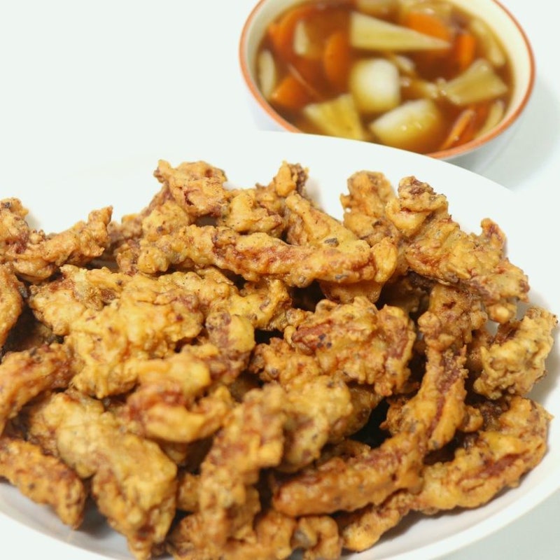 탕수육 고기 부위 백종원 탕수육소스 탕수육반죽 돼지고기튀김 준비부터 마무리까지 다시 ....
