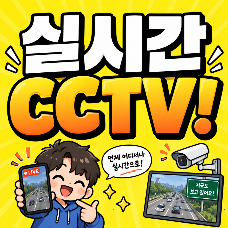 실시간 CCTV 교통상황 확인 방법 서울 양평 제주 대구 부산 거제 광주까지