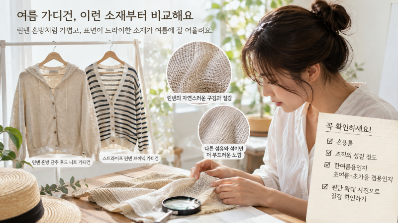 봄·여름·가을·겨울 베네통 가디건 소재 고르는 법과 계절별 차이