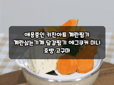 애용중인 키친아트 계란찜기 계란삶는기계 달걀찜기 에그쿠커 미니 호빵 고구마