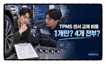 TPMS 센서 교체 비용, 1개만 바꿀까? 4개 교환 공임·코딩비 계산