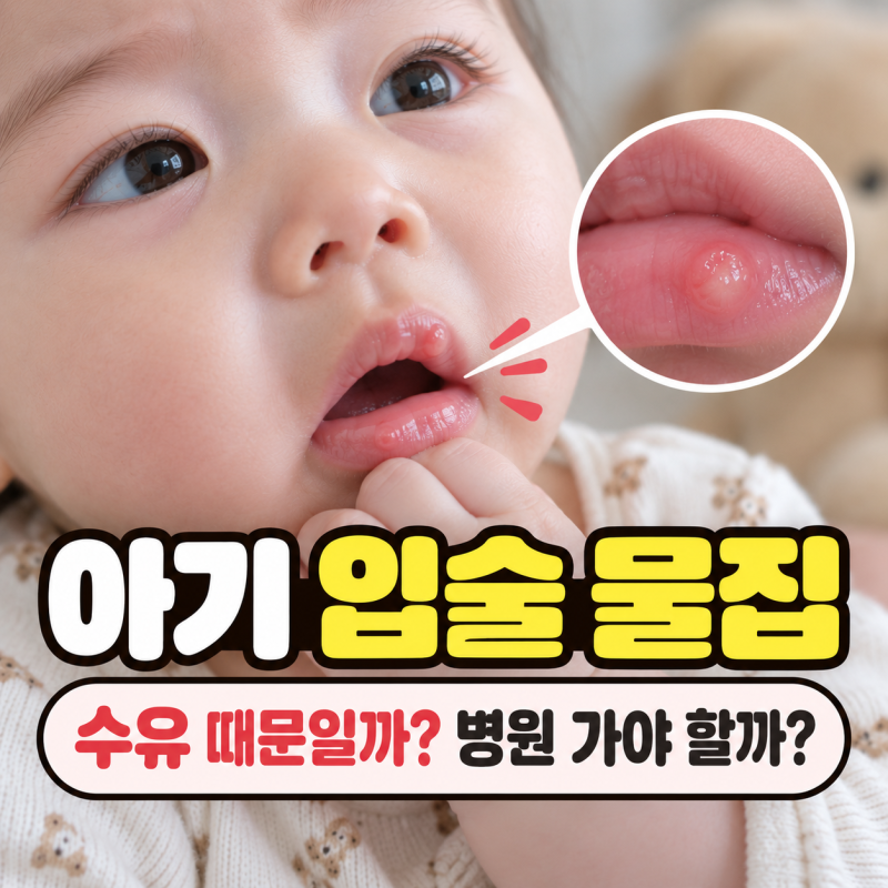 “수유하다 생긴 건가?” 아기 입술 물집, 그냥 둬도 되는 것과 확인할 수포