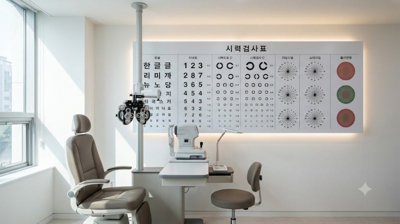 안과 시력검사표에 숨겨진 비밀: 랜드올트 고리, 적록검사, 난시테스트 완벽 해부