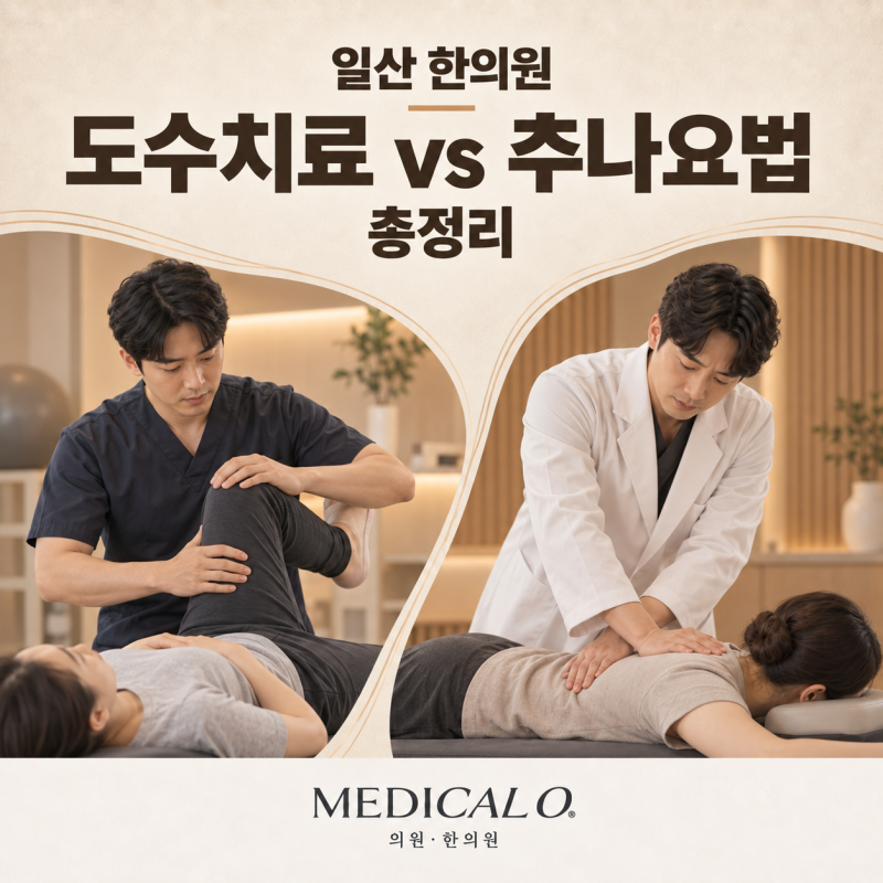 일산 한의원, 도수치료 vs 추나요법 총정리