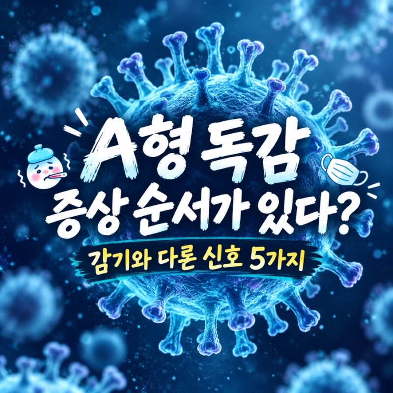 A형 독감 증상 순서가 있다? 감기와 다른 신호 5가지