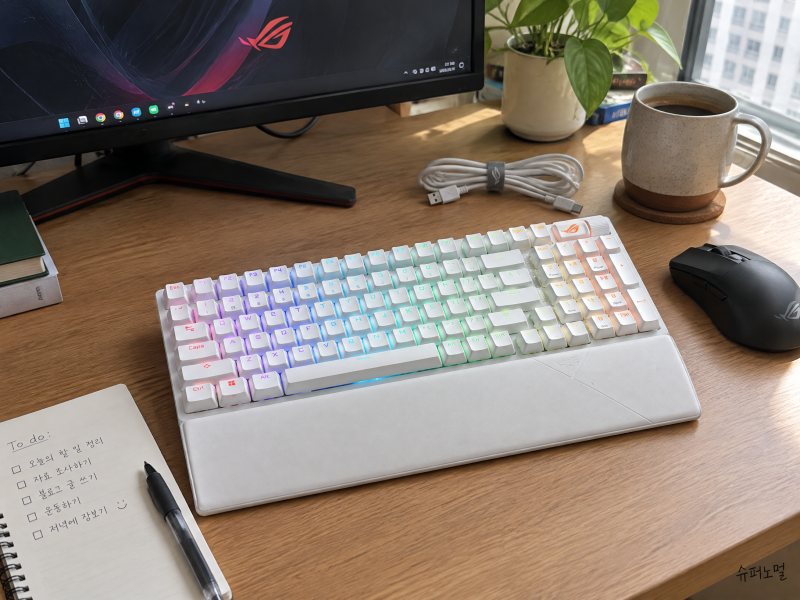 게임할 때 숫자키는 필요한데 키보드는 너무 크고… ASUS ROG SCOPE II 96 써볼까?