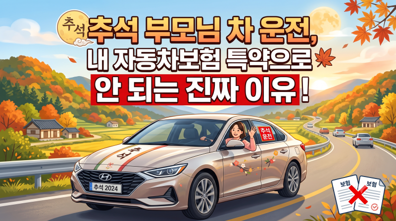 추석 부모님 차 운전, 내 자동차보험 특약으로 안 되는 이유