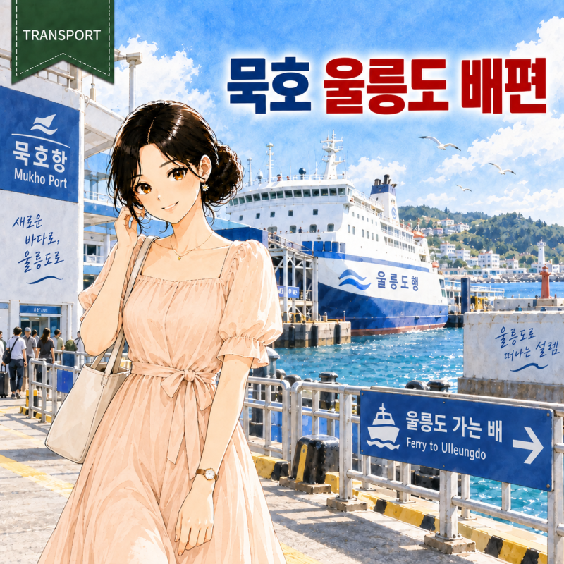 묵호 울릉도 배편 2026｜씨스타1호 시간표·요금·예약·도동항