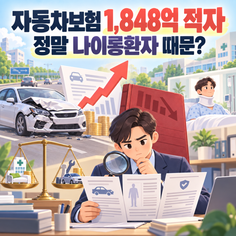 "자동차보험료 올렸는데 1,848억 적자" 그런데 정말 나이롱환자 때문일까?
