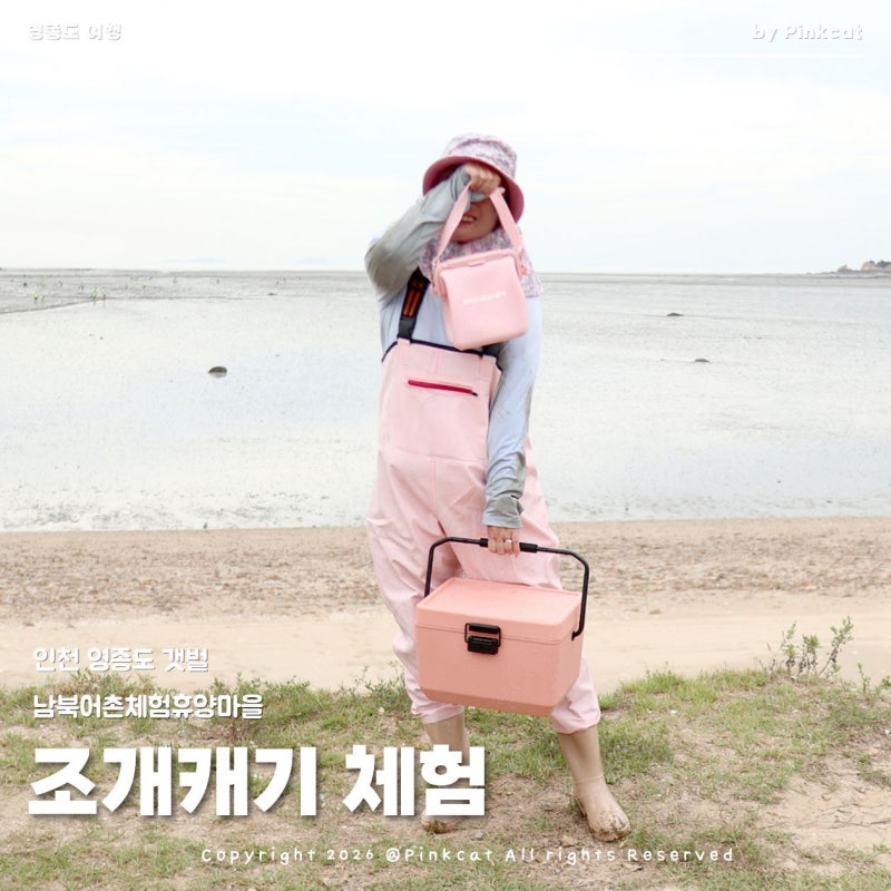 인천 영종도 서해 갯벌 조개캐기 조개잡이 체험 마시안 해변 남북어촌체험휴양마을 준비물