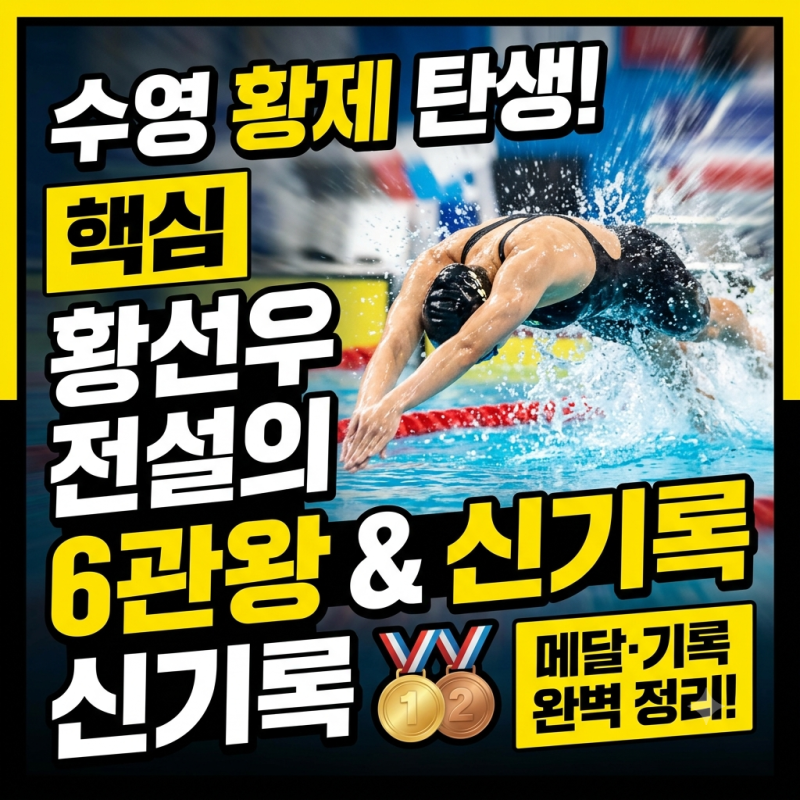 황선우 아시안게임 출전 종목과 기록 정리