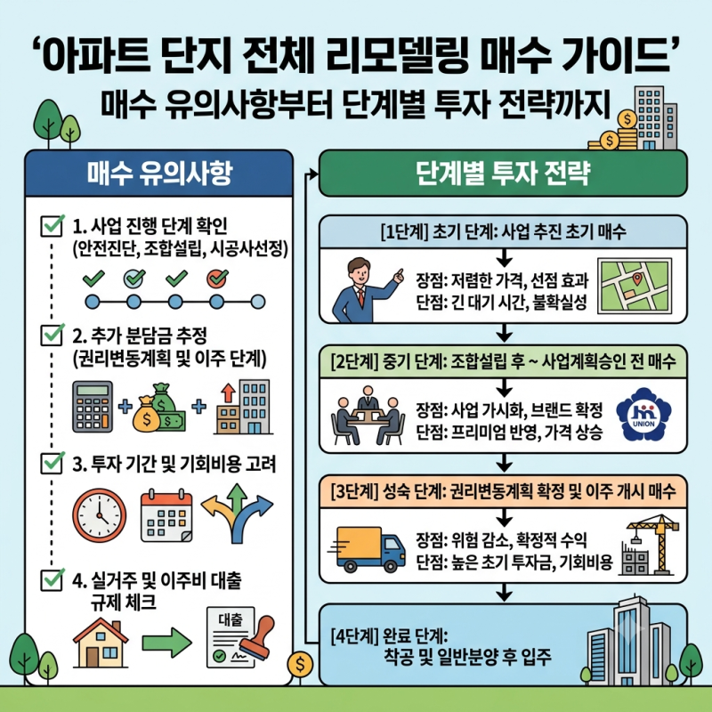 아파트 단지 리모델링 총정리, 매수 유의사항부터 단계별 투자 전략까지