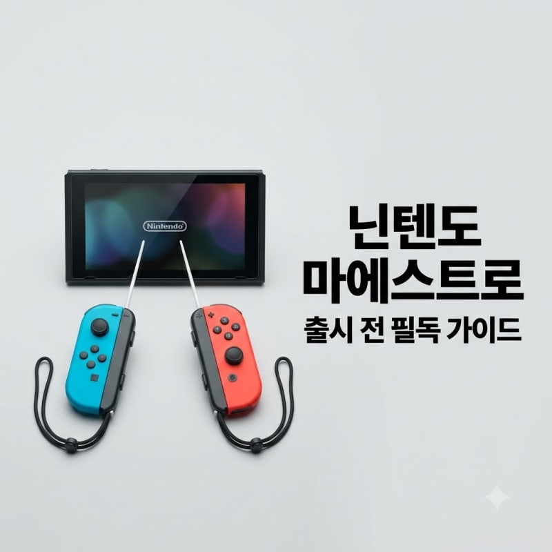 닌텐도 마에스트로 출시일 가격 주의사항 구매 가이드 정리
