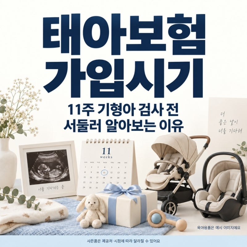 태아보험 가입시기 11주 기형아 검사 전 서둘러야 되는 이유