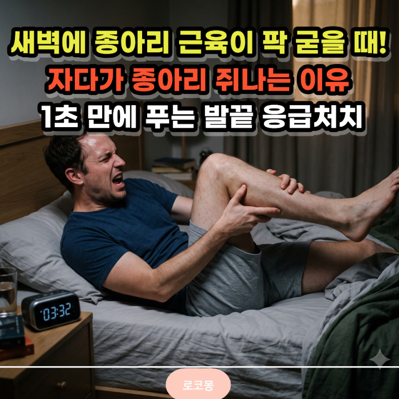 새벽마다 종아리에 쥐가 나서 비명 지르며 깼다면 당장 확인해야 할 것