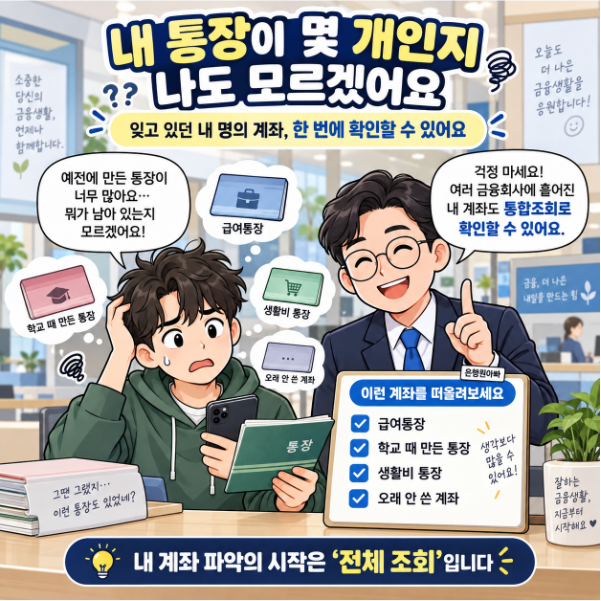 은행원이 알려주는 생활금융내 명의 통장 전부 찾는 방법잊고 있던 은행계좌까지 한 번에 확....
