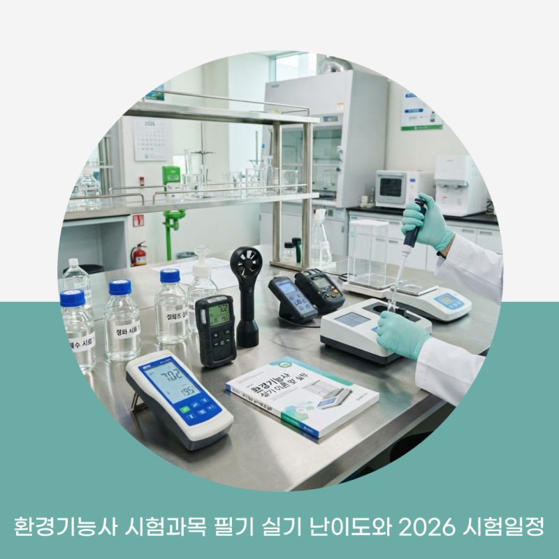 환경기능사 시험과목 필기 실기 난이도와 2026 시험일정