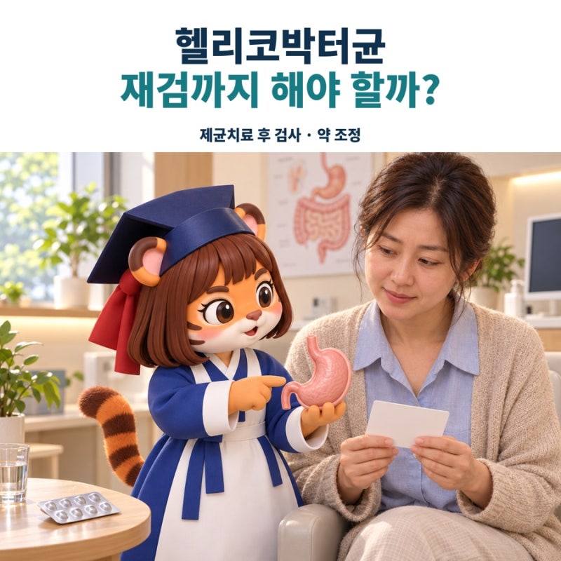 헬리코박터 제균치료 후 재검, 언제 어떻게 받아야 할까요?