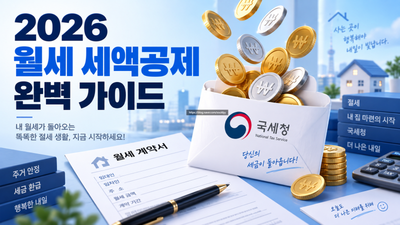 2026 연말정산 월세 세액공제 조건 한도 및 집주인 동의 팩트체크