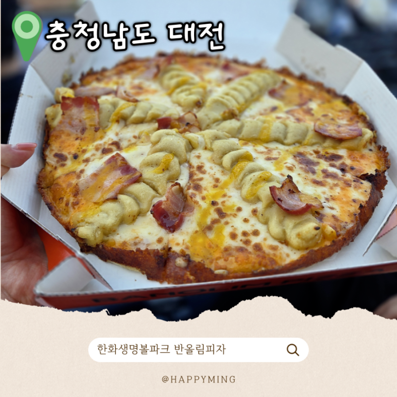 대전 한화생명 볼파크 맛집 야구 보면서 먹기 좋은 반올림피자