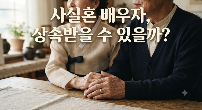 수십 년 함께 살았는데… 사실혼 배우자는 상속받을 수 있을까?