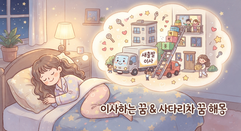이사하는 꿈, 사다리차 꿈, 과연 무슨 뜻일까?