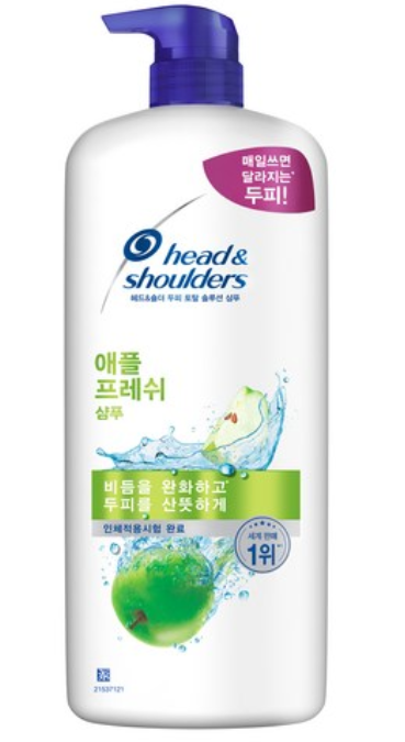 제품리뷰, 헤드앤숄더 두피 토탈 솔루션 애플 프레쉬 샴푸, 1.2L, 1개