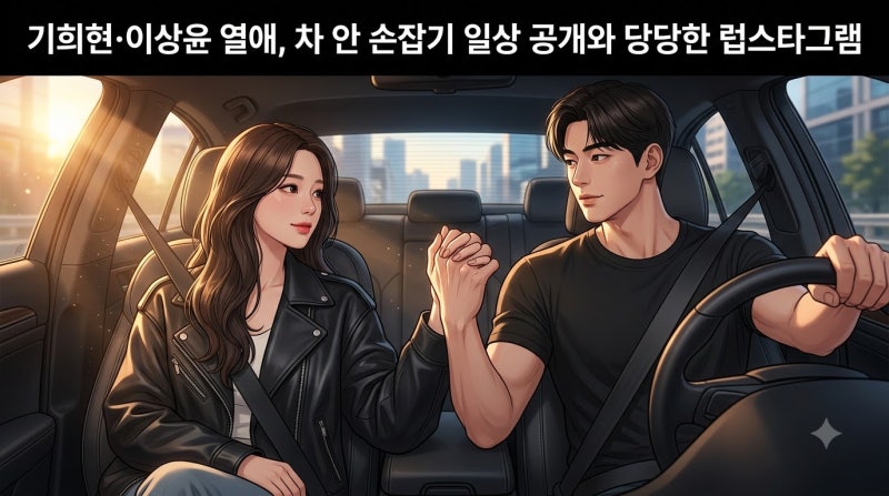 다이아 출신 기희현 모델 이상윤 열애 | 차 안 손잡기 일상 공개 오사카 여행 CCTV 럽스타그램 ....
