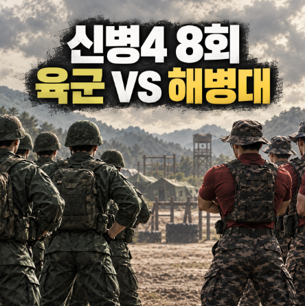 [드라마] 신병4 8회 줄거리｜강찬석·최병남 전역 연기, 9회 해병대와 자존심 대결