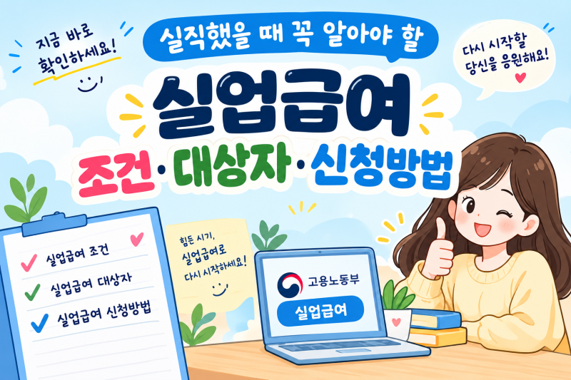 [실업급여] 용인 고용복지센터 | 실업급여조건, 실업급여 대상자, 실업급여 신청하는 법