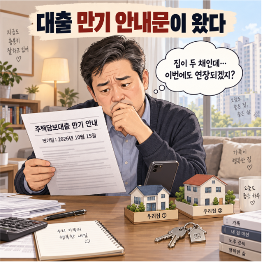 은행원아빠의 금융이야기 | 대출 · 부동산금융다주택자 주담대 만기연장, 정말 안 될까?은....
