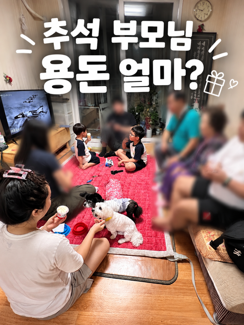 추석 용돈 얼마가 적당할까?부모님 조카 연령별 금액 정리