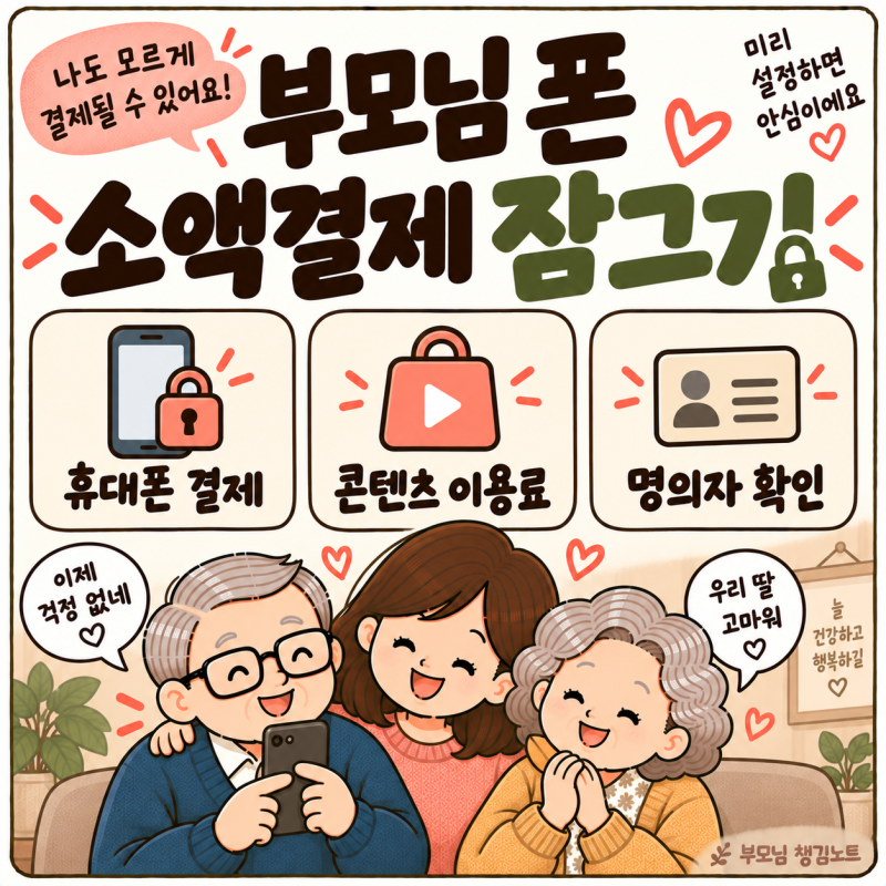 부모님 휴대폰 소액결제 한도, 0원으로 해두세요｜SKT·KT·LG U+ 결제 차단