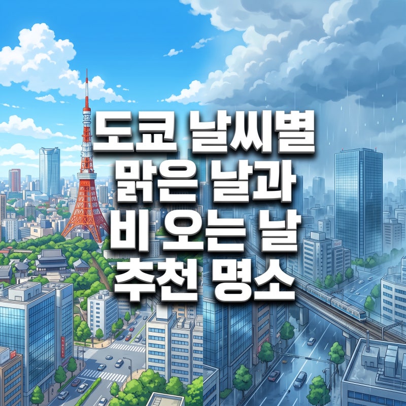 도쿄 날씨 맑은 날과 비 오는 날 가기 좋은 도쿄 여행지 정리