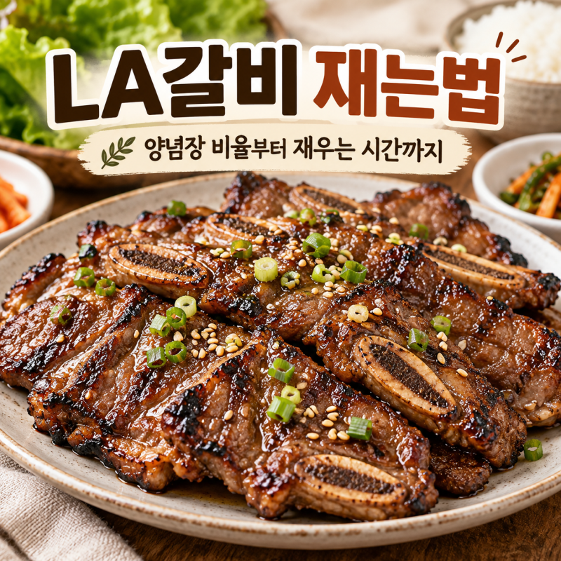 LA갈비 재는법, 양념장 비율부터 냉동 LA갈비 핏물·재우는 시간까지