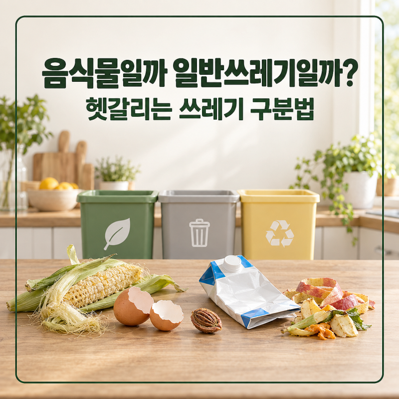 음식물일까 일반쓰레기일까? 헷갈리는 쓰레기 구분법