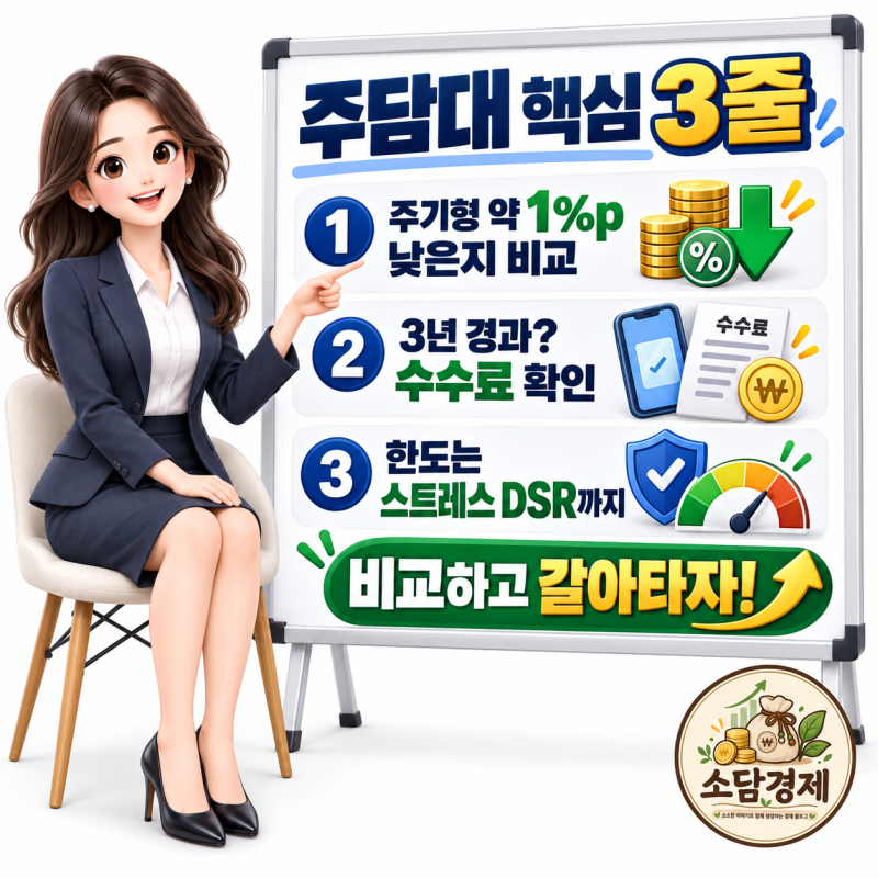 2026년 주택담보대출 금리 동향과 대환대출 절감 팁