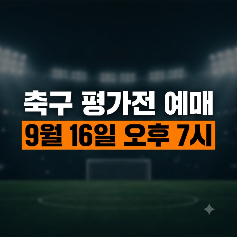 대한민국 축구 평가전 예매 일정!! 대표팀 명단 경기장 방송 시간 라인업까지!