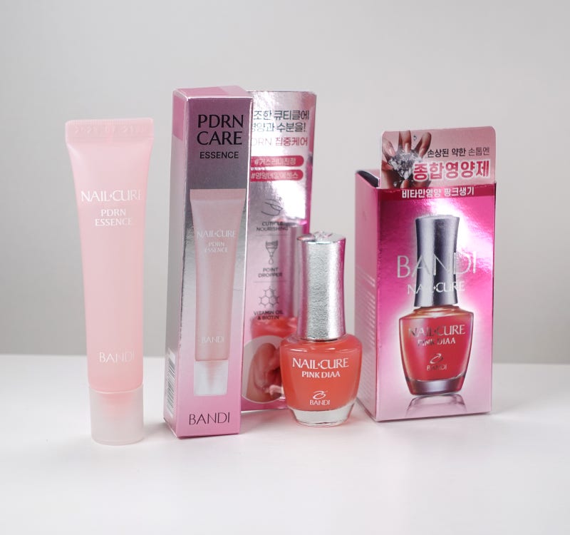 올리브영 네일 반디 핑크다이아 네일큐어 손톱영양제 핑크다이아 PDRN 네일에센스로 집에서 ....