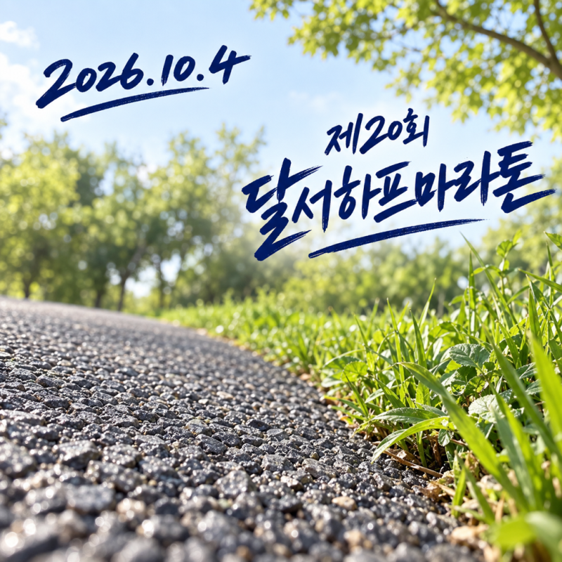 10월 대구 대회, 제20회 달서하프마라톤 호림강나루공원 출발 하프 10km 5km 코스