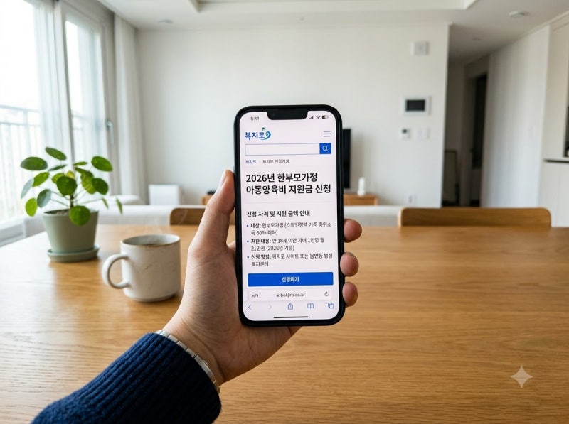 2026년 한부모가정 아동양육비 신청 자격 조건, 월 소득 이 금액 이하면 됩니다