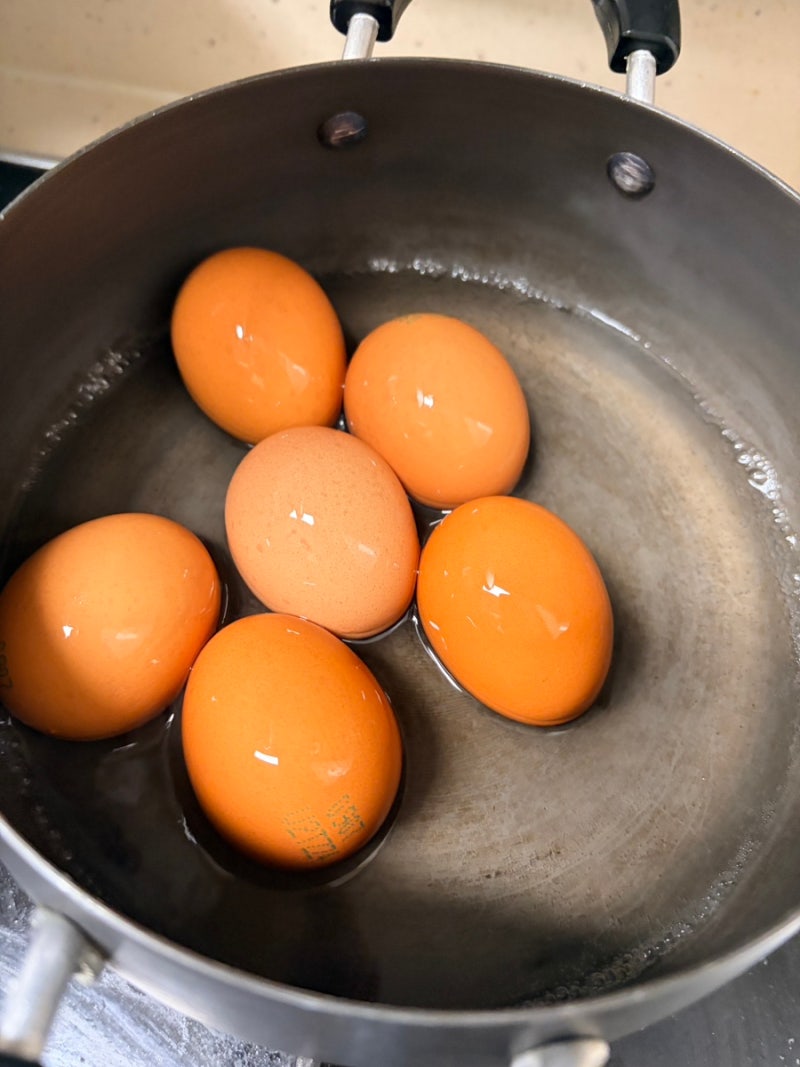 안효섭 계란 삶기｜강불 6분+3분 레스팅, 반숙 계란 직접 해봄