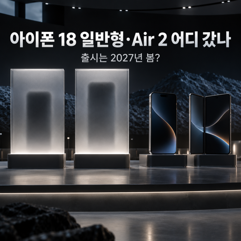 아이폰 18 일반형과 에어2 어디 갔나, 출시 언제? 에어2까지 달라진 일정 정리