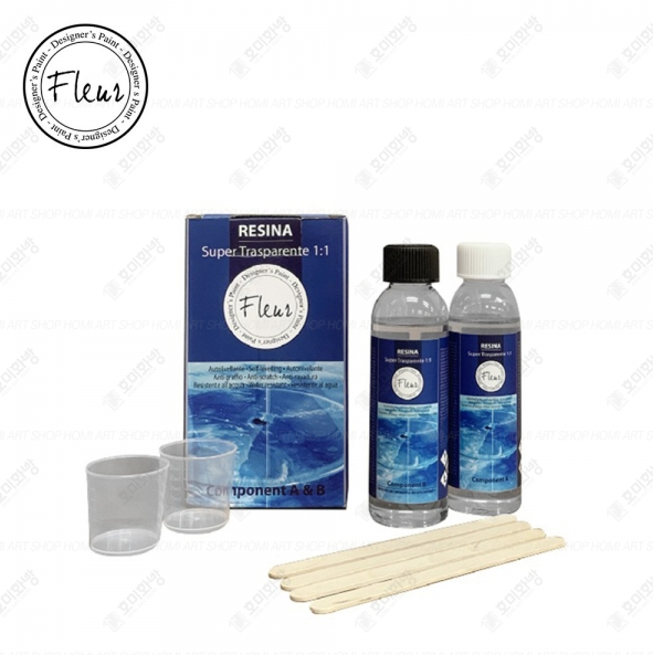 [신상품] 플뢰르 슈퍼 클리어 레진 1:1 A+B 세트 / 240ml, 480ml, 950ml (총 3가지 용량)