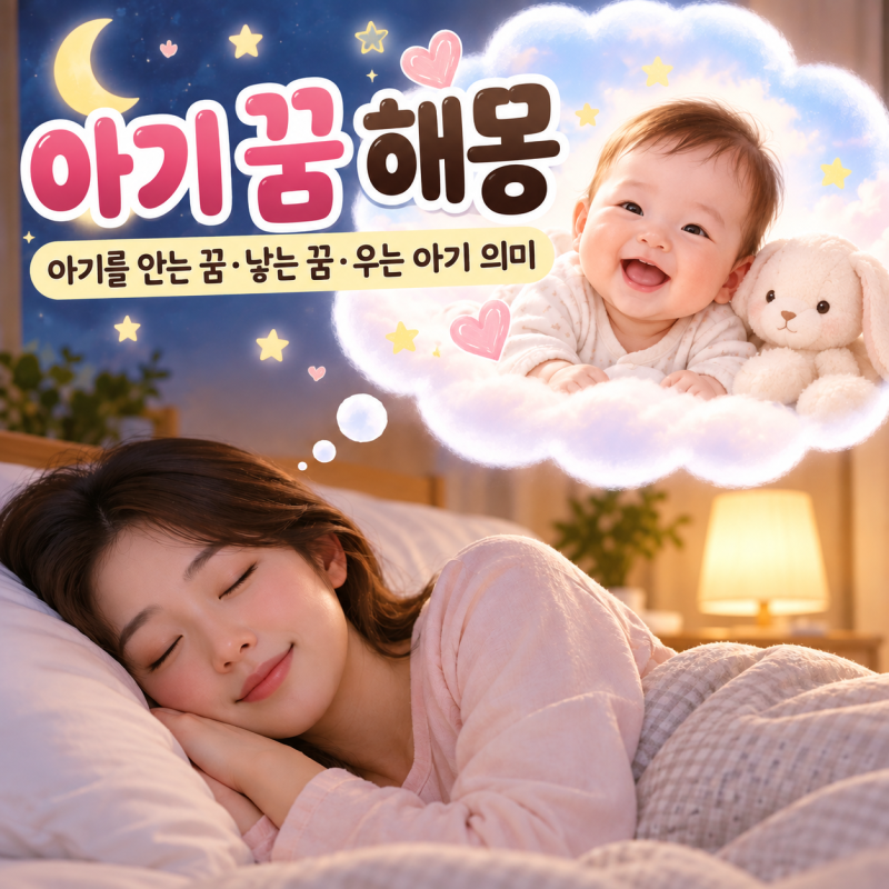 아기 꿈 해몽 [아기를 안는 꿈·낳는 꿈·우는 아기 의미]