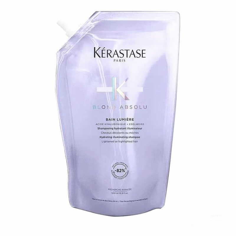 케라스타즈 샴푸 블론드 압솔뤼 베인 뤼미에르, 탈색모 윤기회복 리필 500ml 솔직 4주 사용기